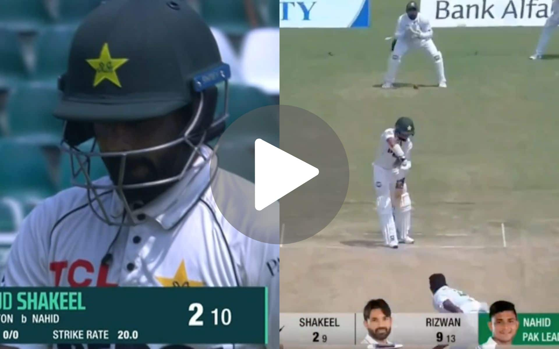 [Watch] Saud Shakeel Falls Victim To Nahid Rana's Stunning Delivery